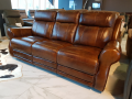 Диван реклайнер кожаный трехместный Фишер каталог мебели